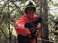 Dogs rescued after cliff fall