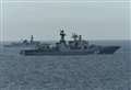 Royal Navy shadows Russian warship off Kent coast