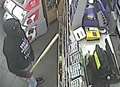 Robber raids shop armed with plank of wood