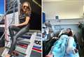 Grid girl breaks leg after fall at Kent racetrack