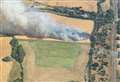 Fire crews battle 20-acre crop blaze