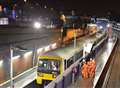 First trains run from new station