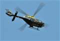 Helicopter searches for runaway suspect