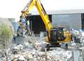 Bulldozers move in at steel mill