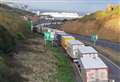 Kent roads hit as port disruption causes backlog