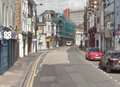 Burst water pipe closes High Street