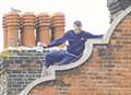 VIDEO: Man admits hurling tiles during rooftop stand-off