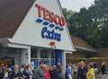 Shoppers abandon trolleys after Tesco evacuated
