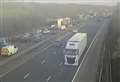 Long delays after rubbish fire on M20