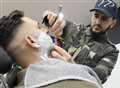 Top barber Salih goes face-to-face in wet shave contest 
