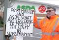 Dad's Asda protest continues five weeks on