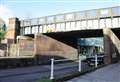 Lorry crashes into rail bridge