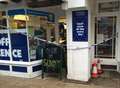 Police cordon off newsagents after break-in