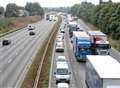 Congestion following M20 accident