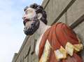 Ship's figurehead needs a touch of paint