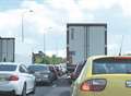 Traffic delays on motorway