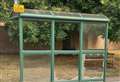 Glass covers pavement as vandals smash up bus shelter