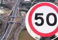 50mph speed limit returns to M20
