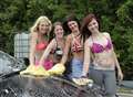 Bikini cleaners brave cold for hospital 