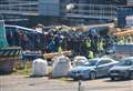 P&O protests stop asylum seekers coming to Dover 