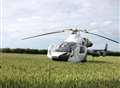 Air ambulance lands after schoolgirl hit by car