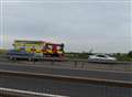 Delays on A299 after car fire