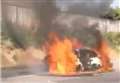 Blaze drama on M20 motorway