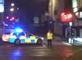 Police close roads in Maidstone after pedestrian struck by a car.