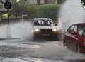 Traffic chaos after heavy downpours hit towns