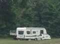 Travellers set up camp on school field