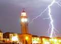 Spectacular lightning storm strikes district