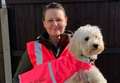 Teaching assistant's cancer walking challenge with dog Teddy