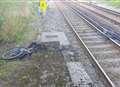 Man treated for burns after falling onto railway line