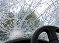 'Ball bearing' fired at moving car smashes windscreen 
