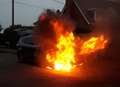 VIDEO: Car engulfed by flames