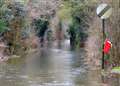 Flood warning for villages along the River Nailbourne after heavy rain