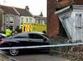 Car smashes into Mini and house after police chase
