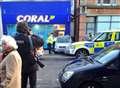 Two injured in crash outside bookmaker's 