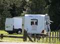 Travellers pitch up at roadside