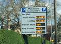 Busy car parks closed during traffic chaos