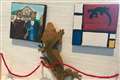 Gecko owner creates tiny art gallery for her pet