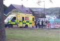 Air ambulance lands at recreation ground
