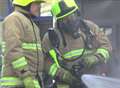 Shed destroyed in midnight blaze