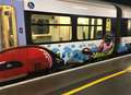 Train targeted by graffiti artist 
