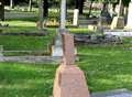 Sick vandals desecrate graves