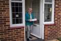 Volunteers surprise woman with cake and song on 89th birthday