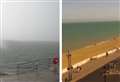Downpours in Sheerness, sunshine in Deal