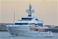 £50m superyacht owned by Sheikh sails up river