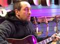 Homeless musician helped by shopkeepers