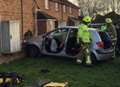 Dramatic moment driver, 60, ploughed into bungalow